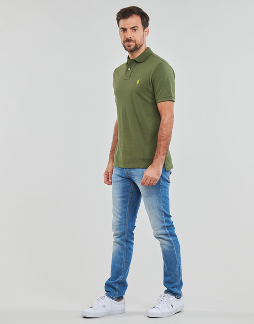 Polo Ralph Lauren - POLO COUPE DROITE EN COTON BASIC MESH Kaki