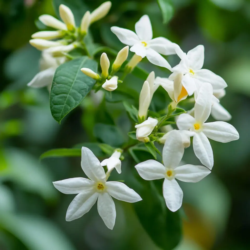 Jasmijn - Set van 8 - Trachelospermum jasminoides - Hoogte 110-120cm - ⌀17cm
