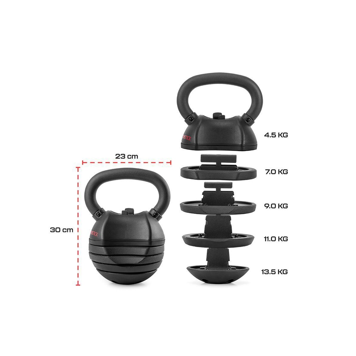 Gymstick Quick-Lock Kettlebell 13,5 kg