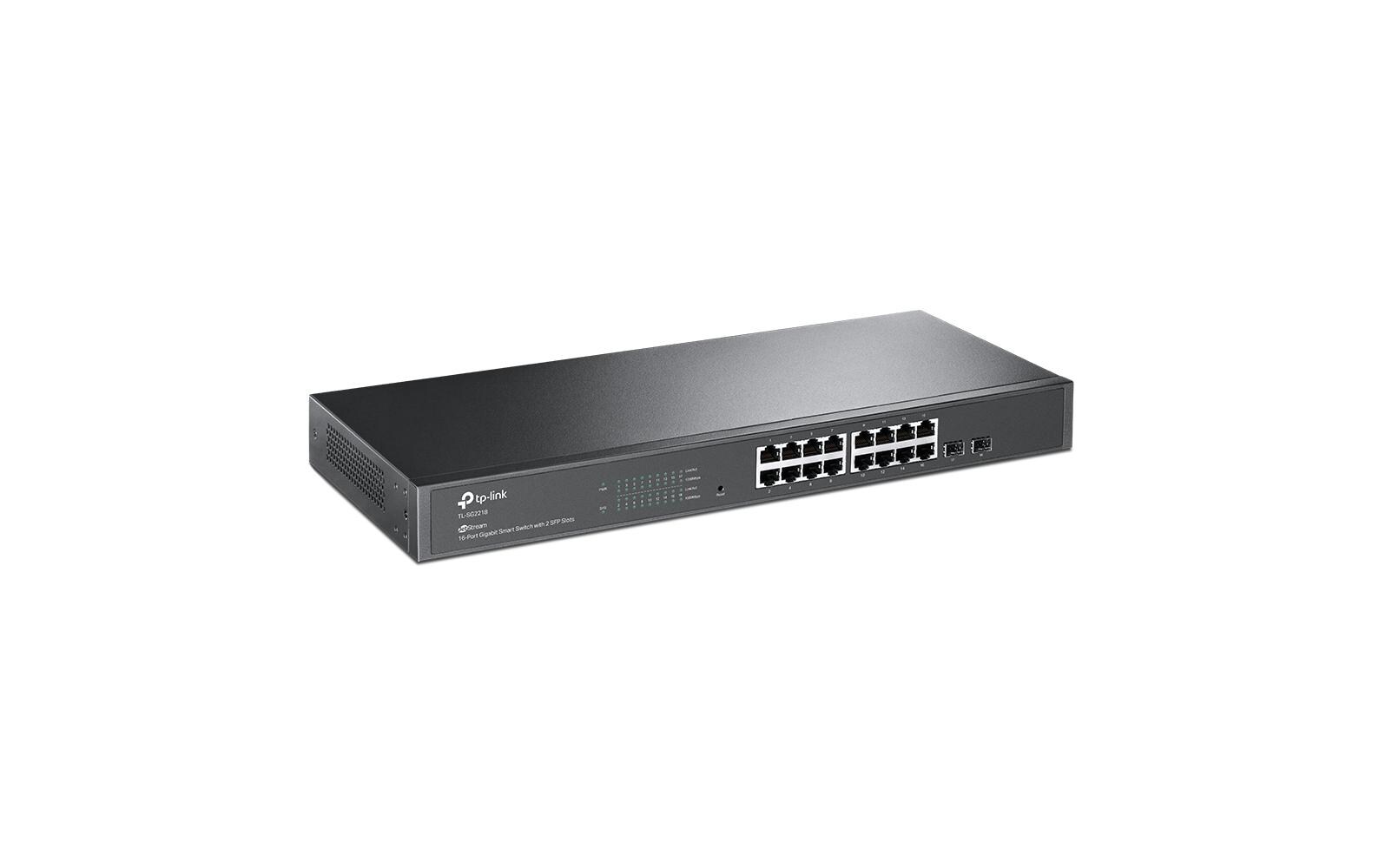 Switch TL-SG2218 18 Port<br>JetStream 16-Port Gigabit Smart Switch mit 2 SFP-Slots