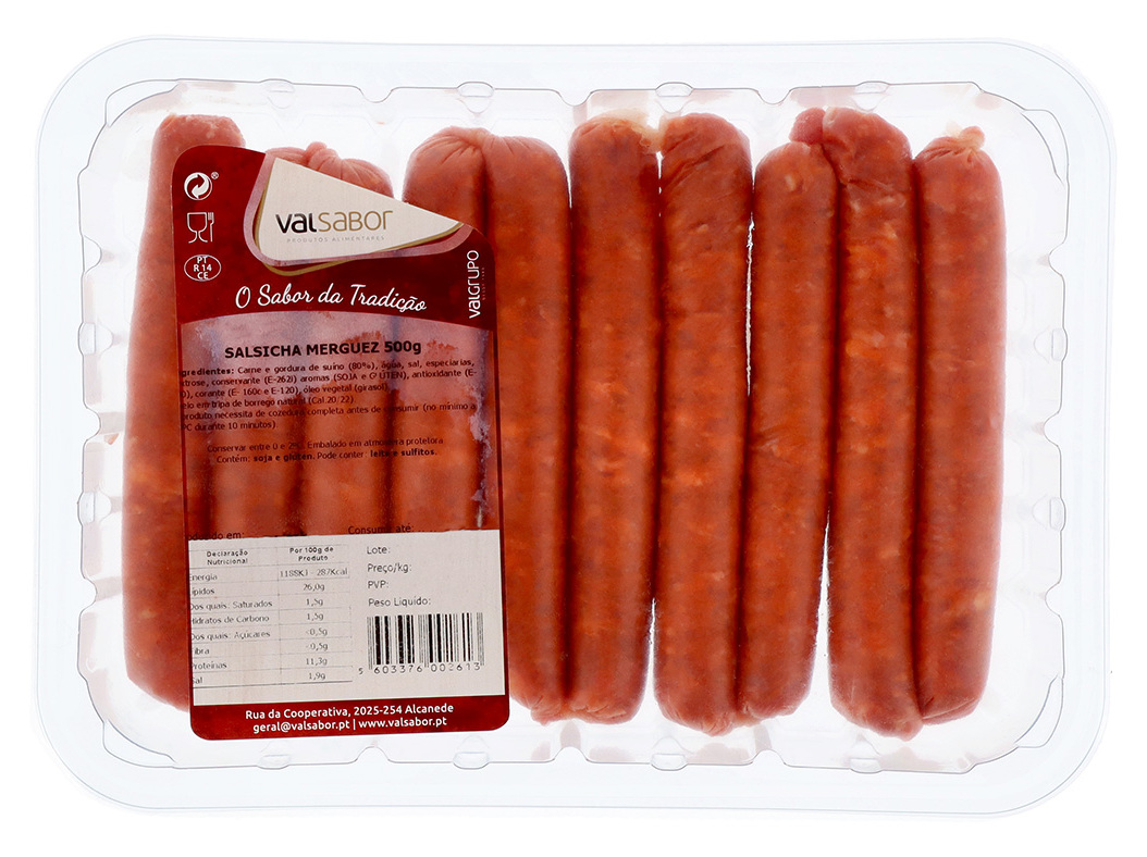 SALSICHA MERGUES IZIDORO 500G