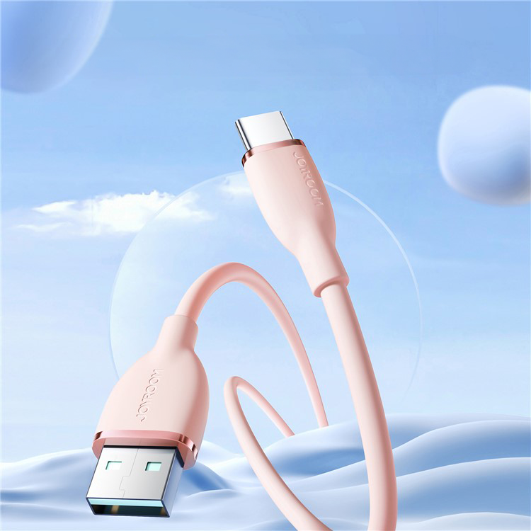 (1.2m) 3A USB A auf USB C Ladekabel Silikon Datenkabel - Rosa