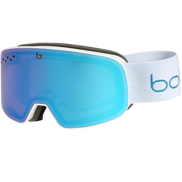 Masque de ski BOLLE NEVADA SMALL - AZURE CAT 2 WHITE METALLIC BLUE MATTE