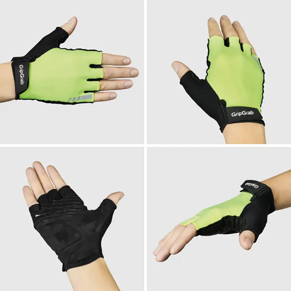GripGrab Ride RC Max Padded Zomer Fietshandschoenen Hi-Vis Geel Dames