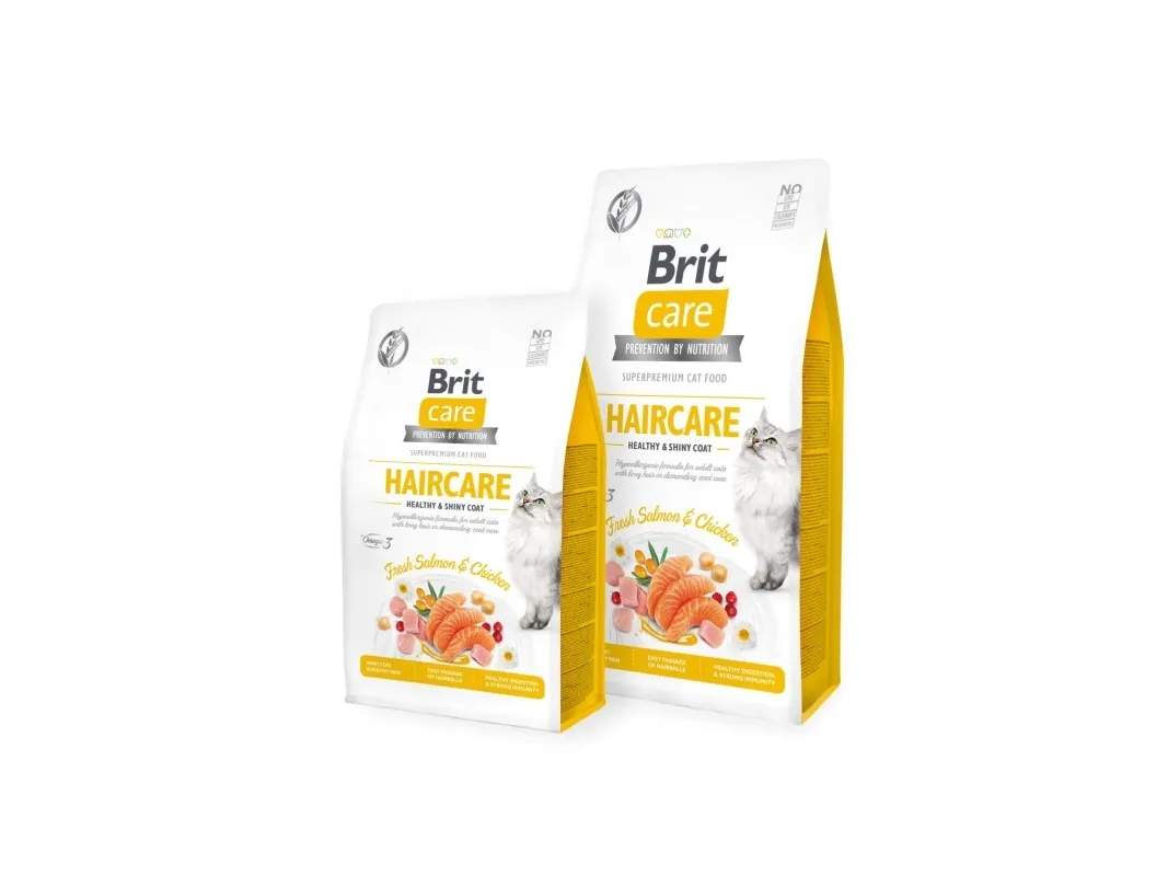 Brit Care Cat GF Haircare Healthy Shiny Coat 7kg
