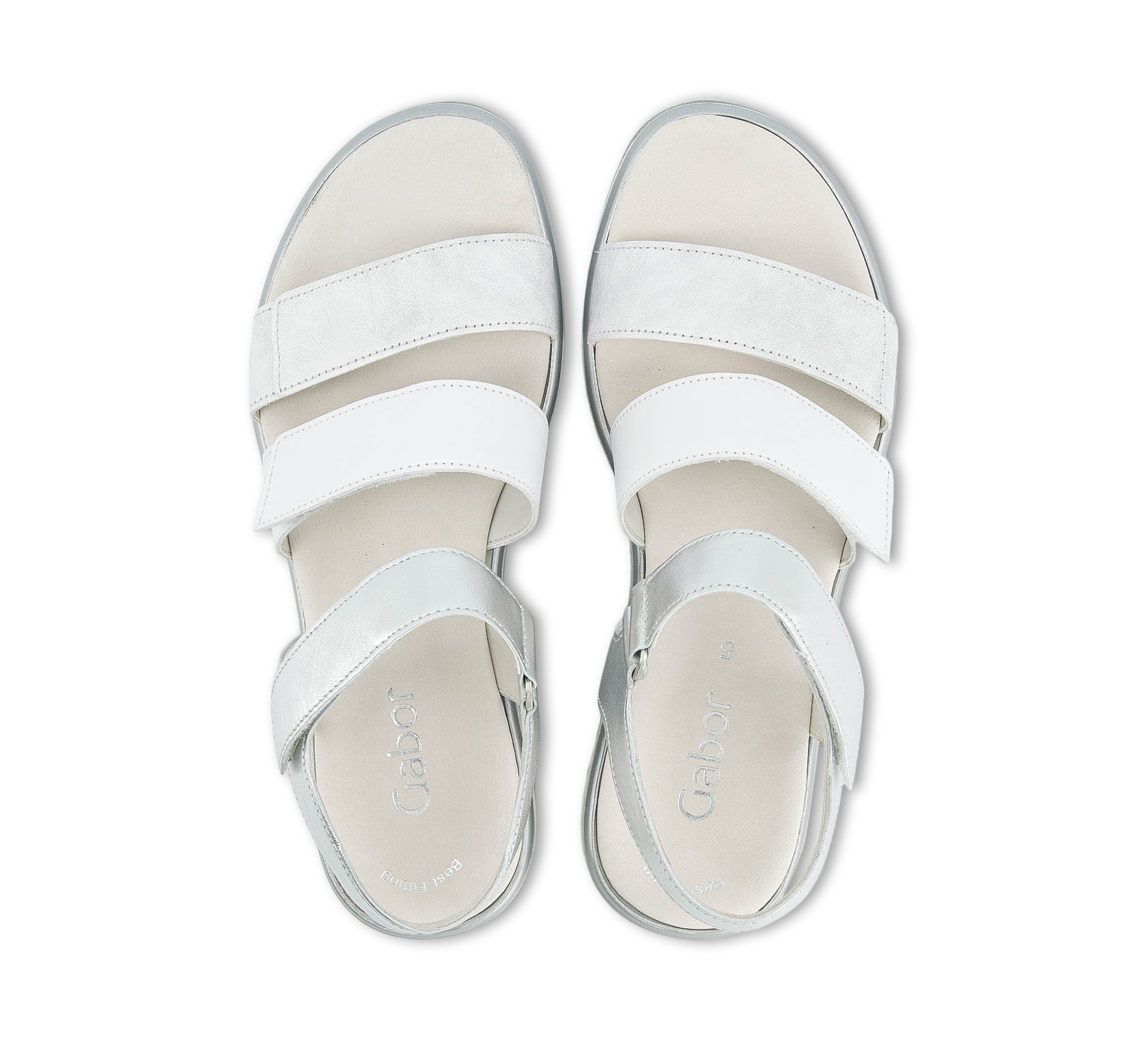 Gabor Riemchensandalen weiss