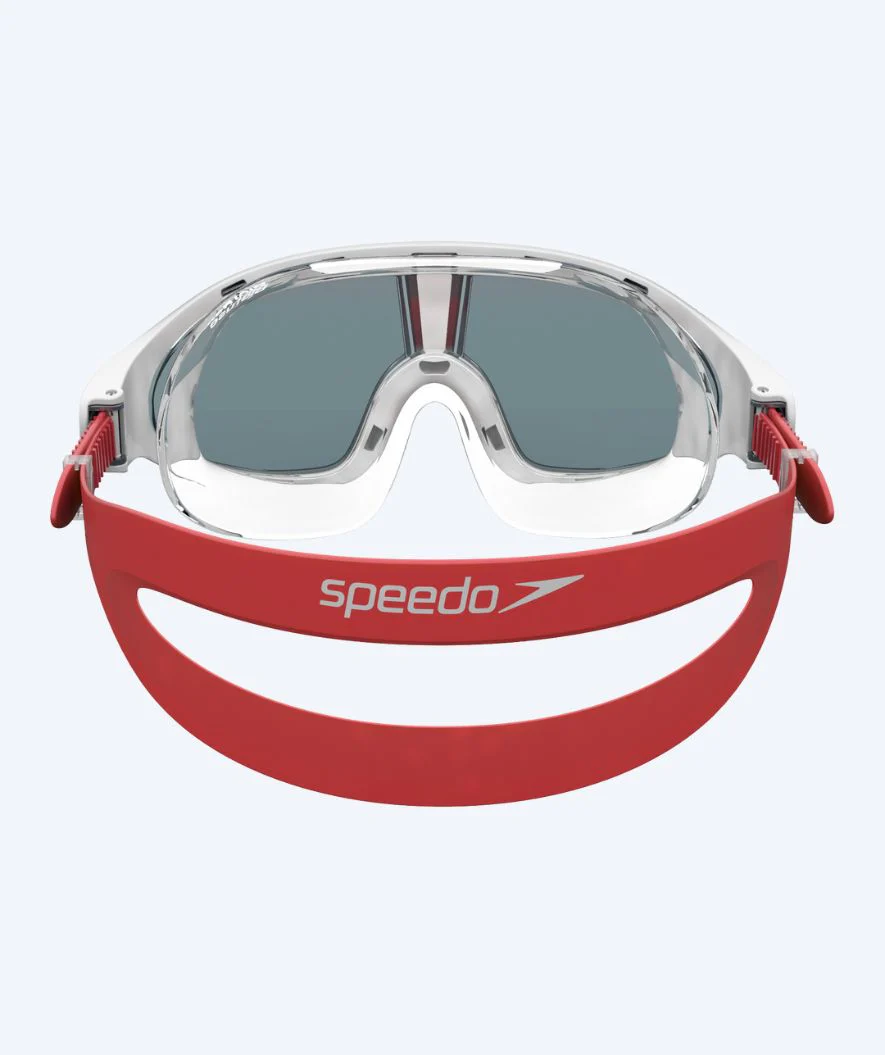 Speedo svømmemaske - Biofuse Rift - Rød (Smoke linse)