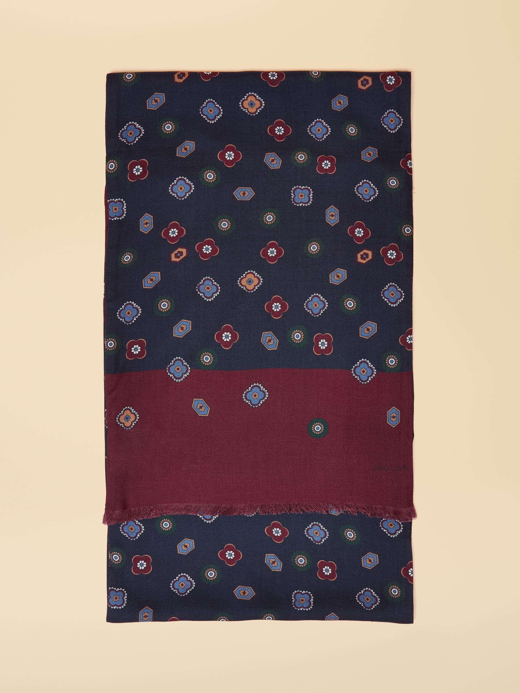 Marineblauw - Joules Mayfair Scarf