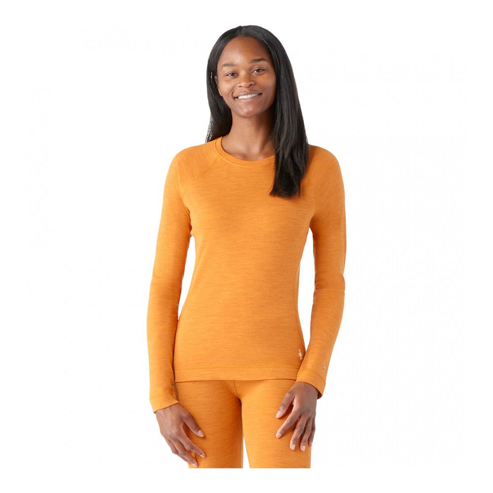 Smartwool CLASSIC THERMAL MERINO CREW - Sous-couche Femme marmalade heather