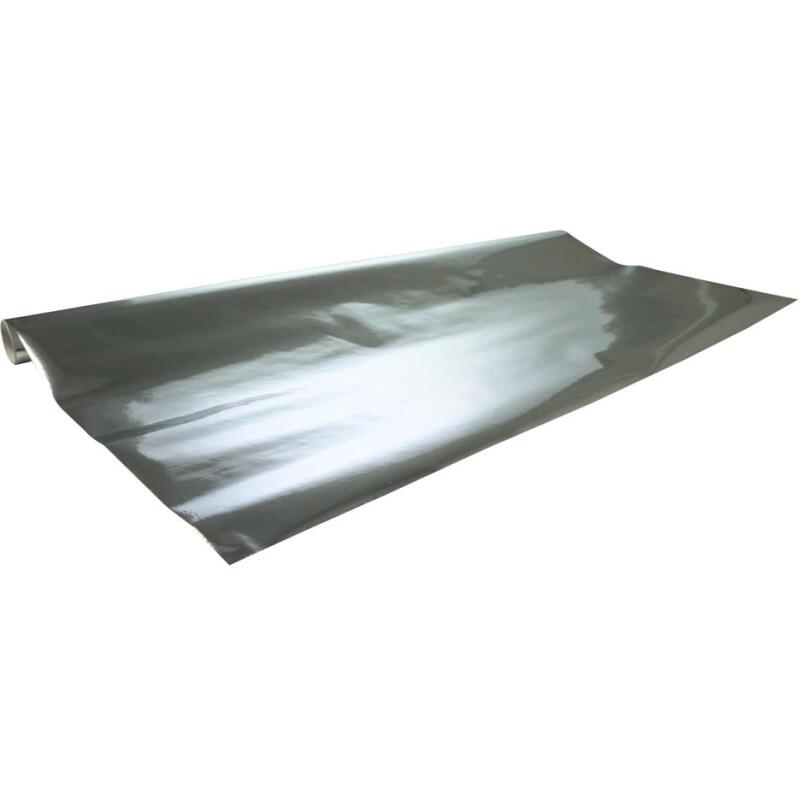 Métal. 1 face, 2x0,70m carton 10rlx Rge - Argent