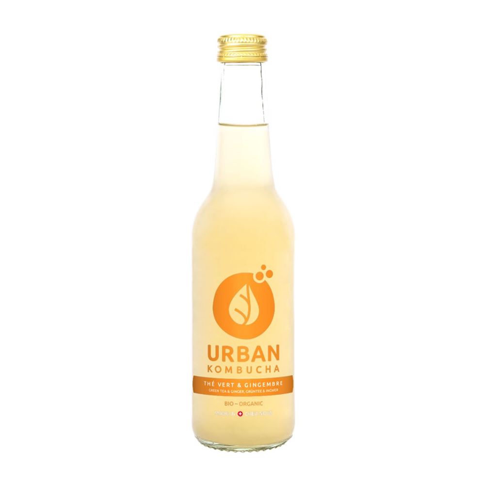URBAN KOMBUCHA Grüntee & Ingwer<br>330 ml, Flasche