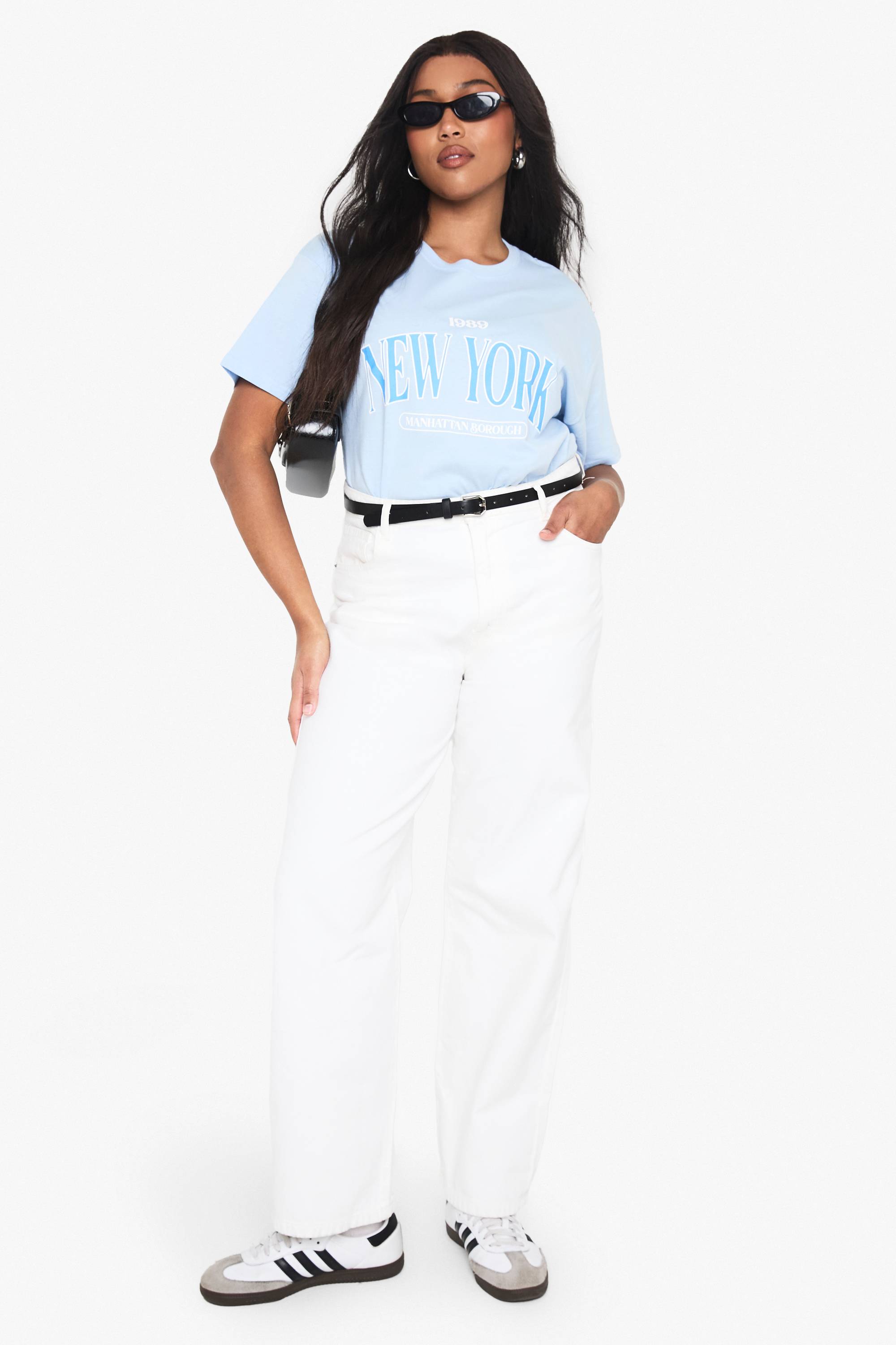 boohoo PLUS NEW YORK T-SHIRT SURDIMENSIONNÉ