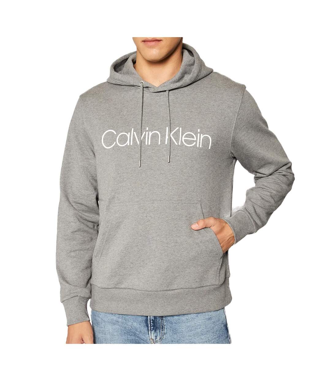 Sweat Gris Homme Calvin Klein Jeans Hoodie