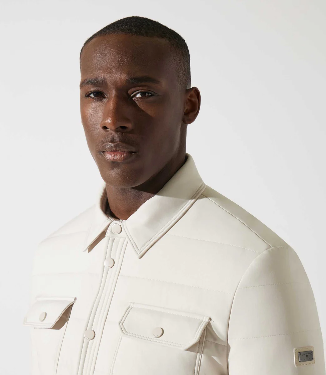 Blouson surchemise matelassé écru MALAGA