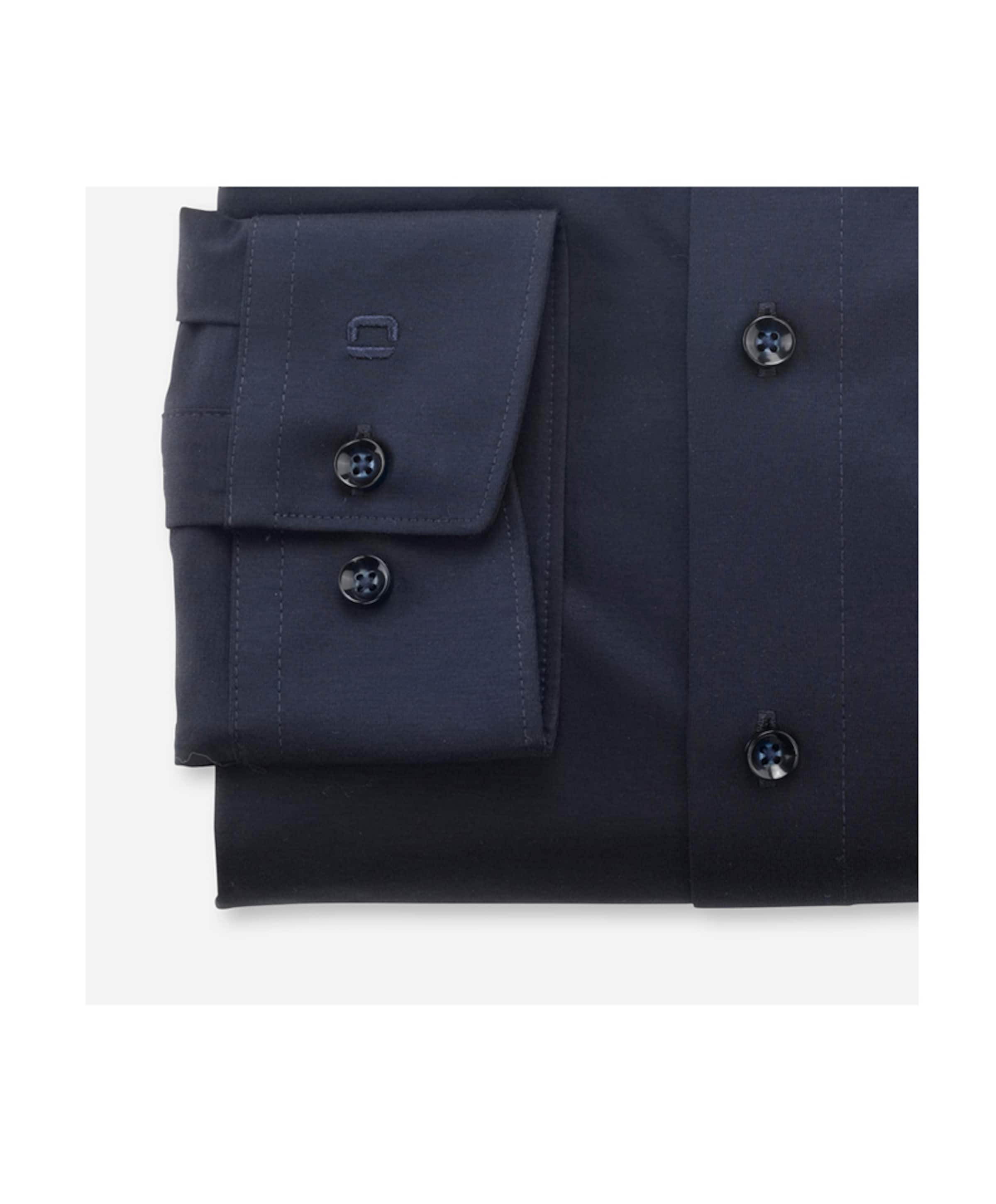 Olymp Modern fit Luxor Heren overhemd lange mouw blauw