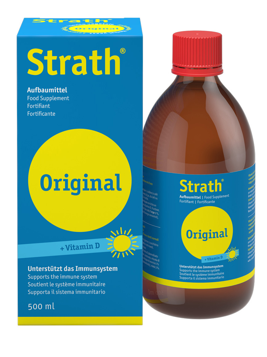 STRATH Original<br>500 ml, Flasche, flüssig, Aufbaumittel mit Vitamin D