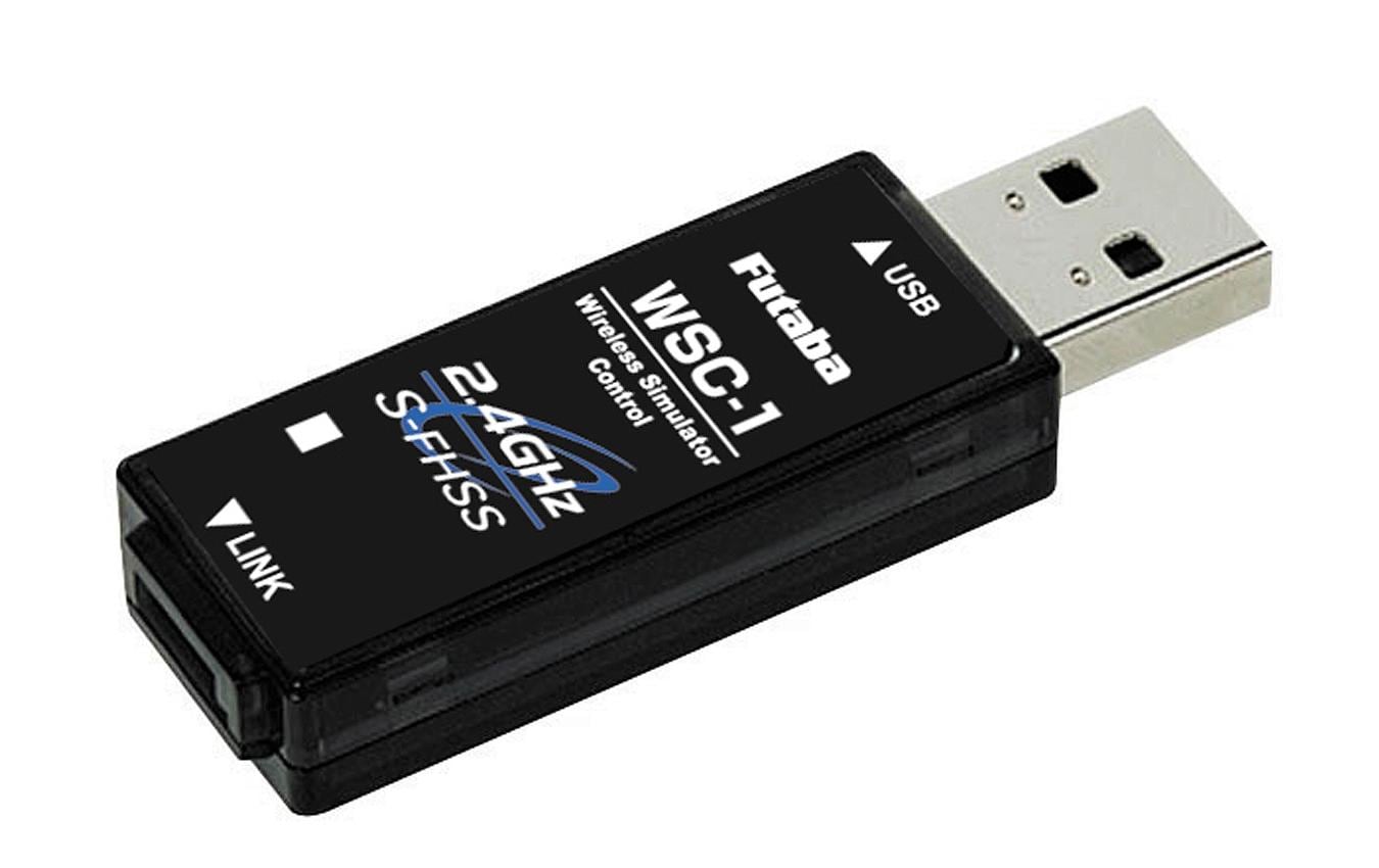 Dongle Wireless Sim Control WSC-18-Kanal Futaba S-FHSS USB Dongle für Flugsimulatoren