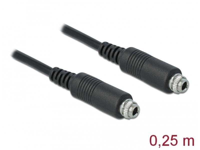 Delock Audio-Kabel 3.5 mm Klinke - 3.5 mm Klinke 0.25 m Delock Kabel Audio Klinke 3.5 mm Buchse zum Einbau > Audio Klinke 3.5 mm Buchse zum Einbau 3 Pin 25 cm