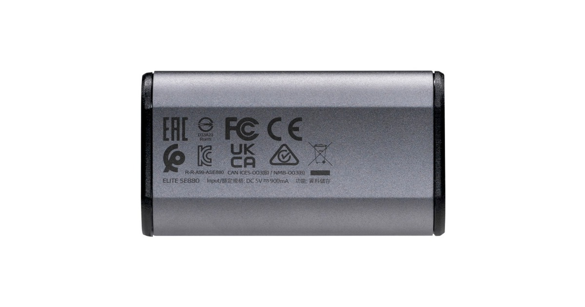 ADATAElite SE880 2 TB externe SSD  (Grijs, USB 3.2 Gen2 x2 Type-C (USB 20Gbps))