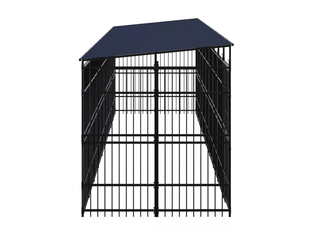 Chenil cage enclos pac noire 960 x 192 x 200 cm 02_0041753