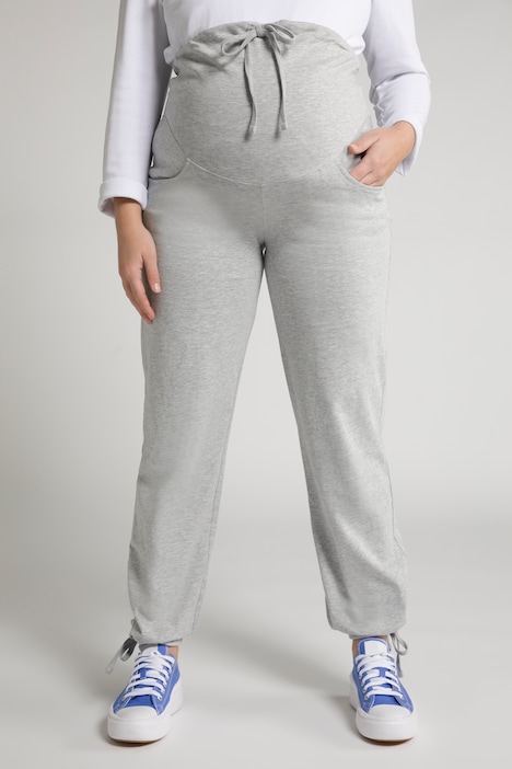 Bellieva-Sweatpants, extrabreiter Bund, Biobaumwolle