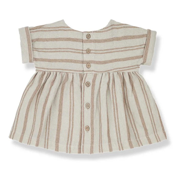 1+ in the family Robe Manches Courtes Rayée Josephine | Camel