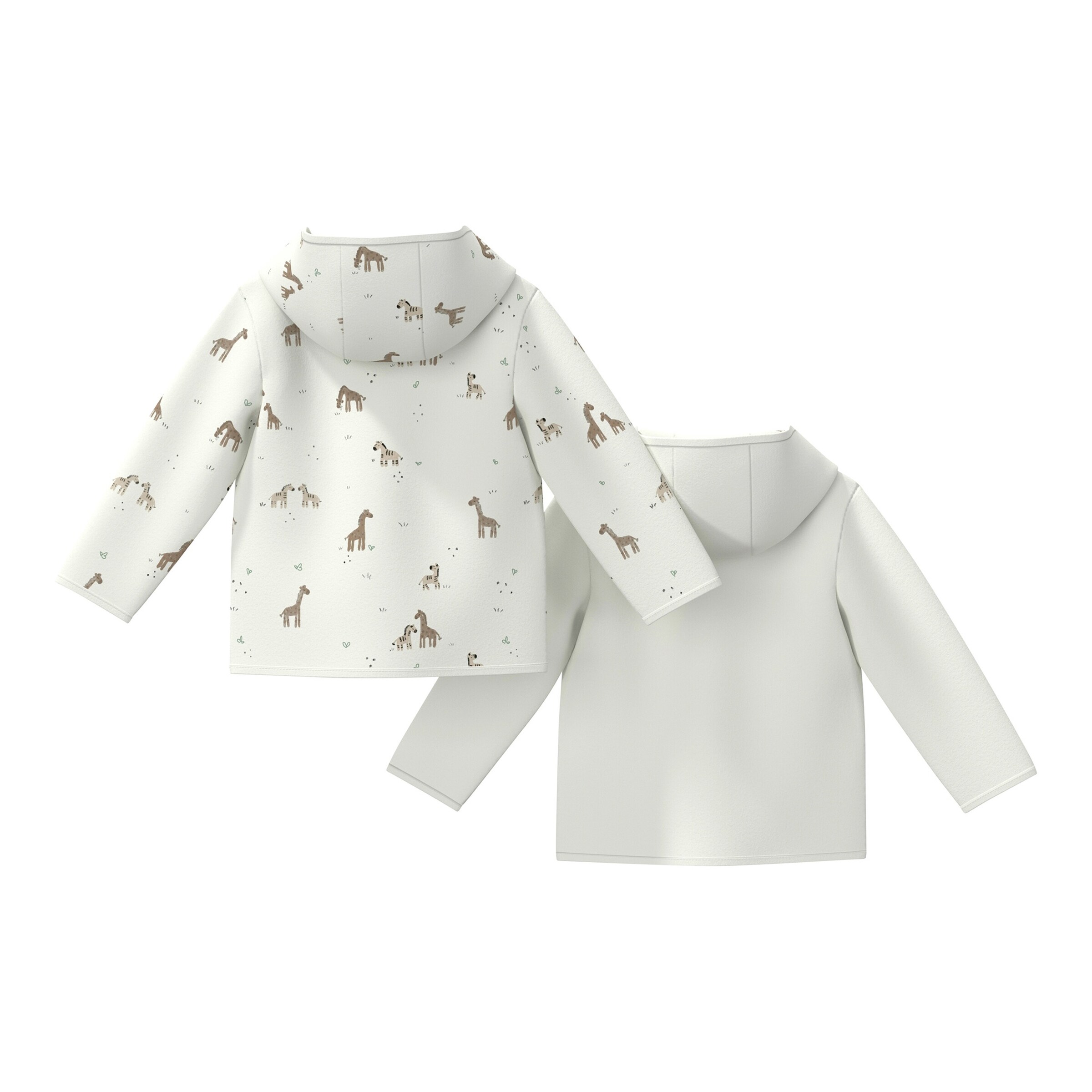s.Oliver Wendejacke mit Kapuze Giraffen Zebras natur