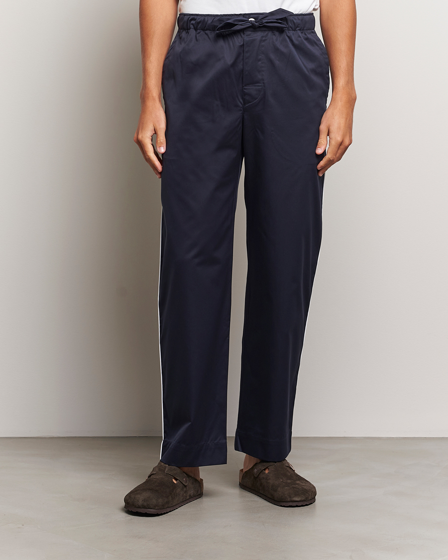 Tekla Sateen Pyjama Pants Chelsea Navy