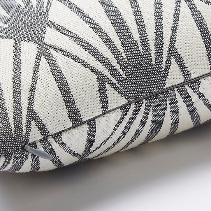 Coussin GoodHome Fremont gris 30 x 50 cm