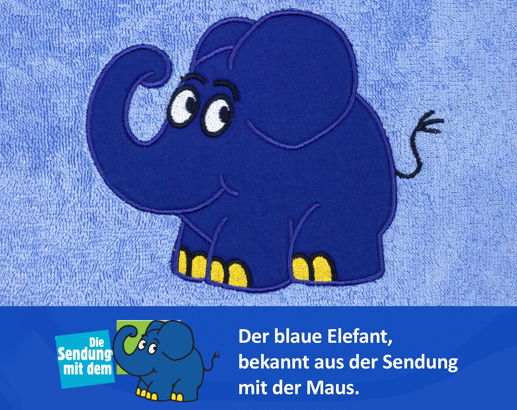 Lätzchen ELEFANT in blau