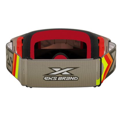 Masque cross EKS LUCID BLACK & TAN - RED MIRROR 2023 - Noir