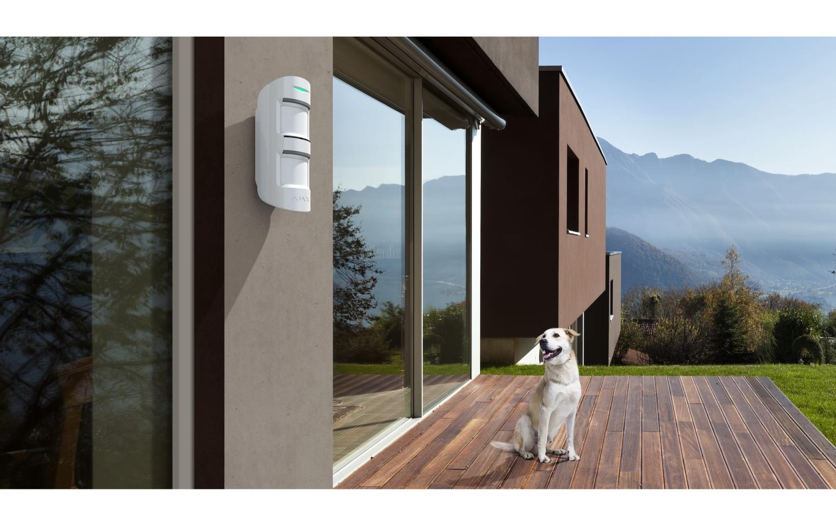 Baseline MotionProtect Outdoor Jeweller 2x PIR, Weiss<br>Aussenbewegungsmelder mit fortschrittlichem Anti-Masking und Tierimmunität