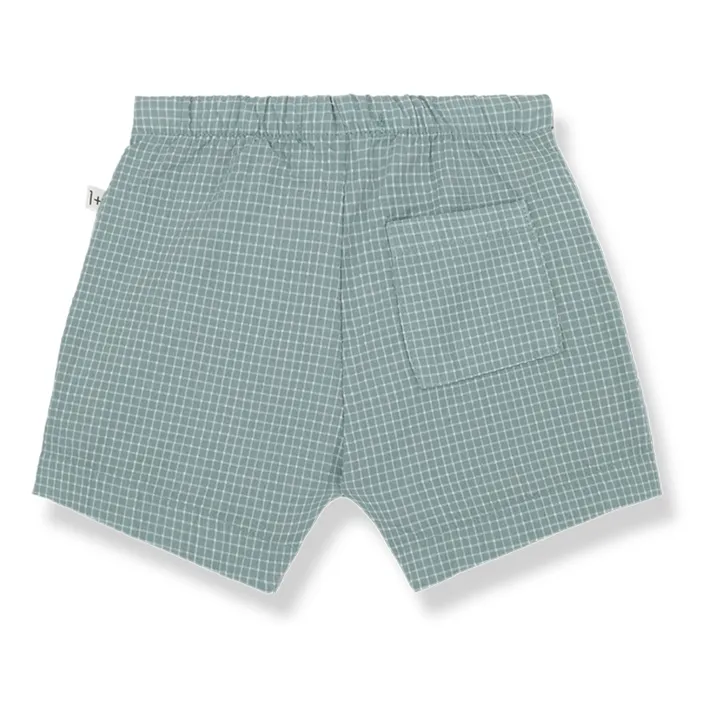 1+ in the family Short Salvatore Seersucker | Bleu Vert