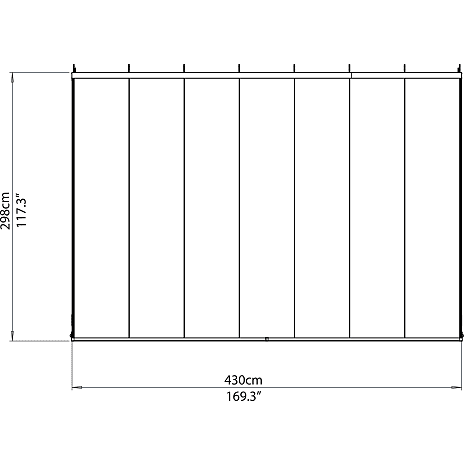 Palram - Canopia Sanremo udestue 3x4,25 m - hvid
