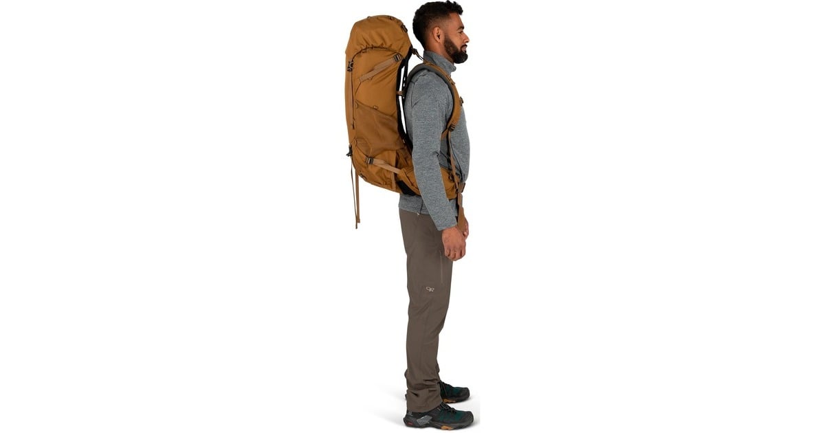 OspreyRook 50 rugzak  (Bruin, 50 Liter, One Size, Histosol Brown/Rhino Grey)