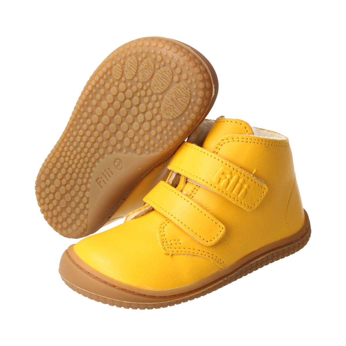 MB4213-W4 mustard SOFT-FEET BIO nappa wool velcro Weite/M