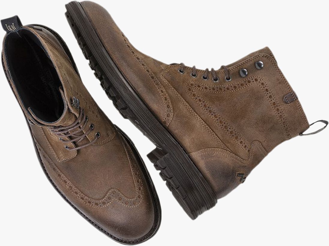 FLORIS VAN BOMMEL taupe floris van bommel veterboots sfm-80042