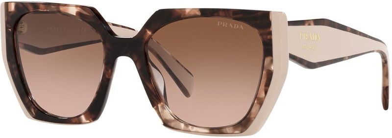 Prada - Vierkante Zonnebril - Zwart - Acetaat