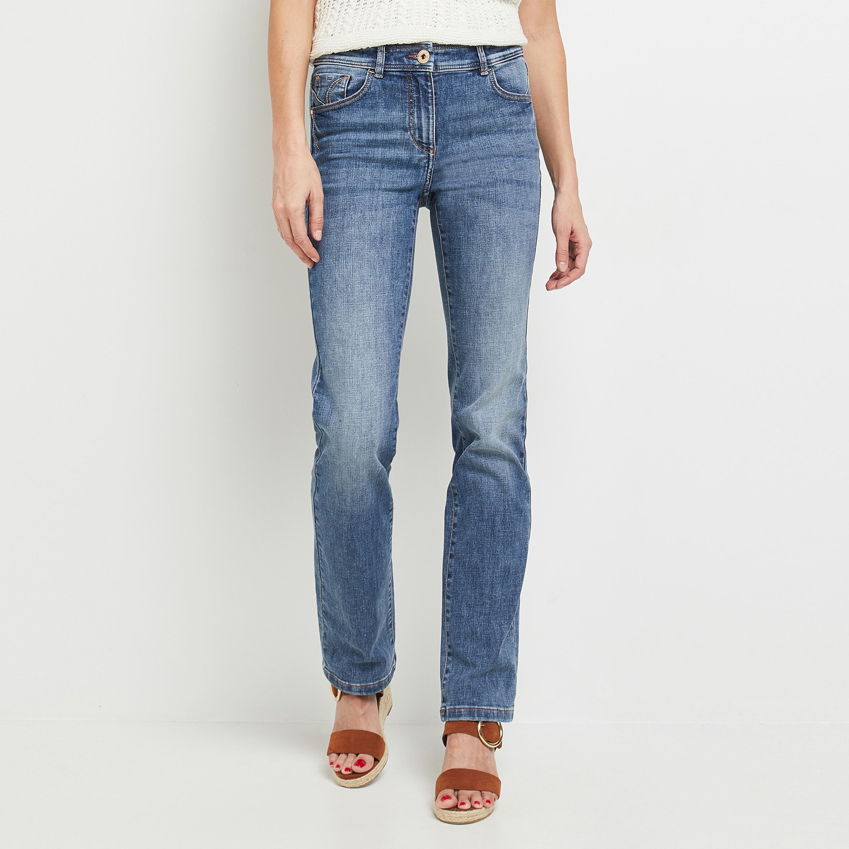 Jean droit NEWYORK femme - STONE