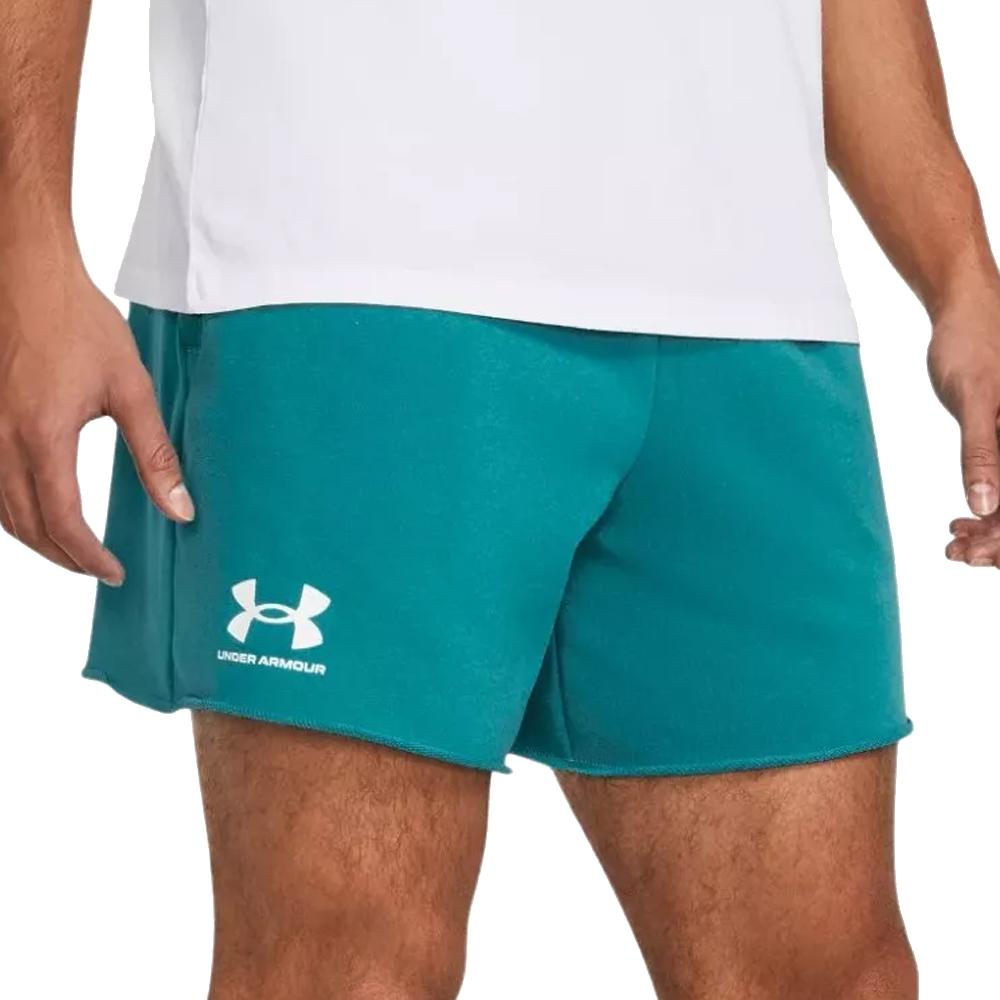 Under Armour Short Bleu Homme Under Armour Rival Terry 6