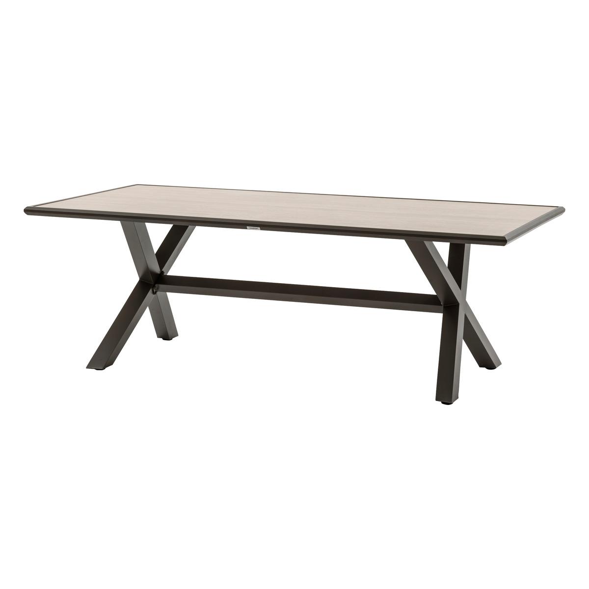 TABLE AXIOME FIXE VANILLE PRALINE 8 PLACES