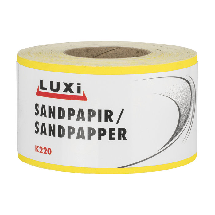 Sandpapir rulle korn 220 – 93 mm x 50 m - Luxi