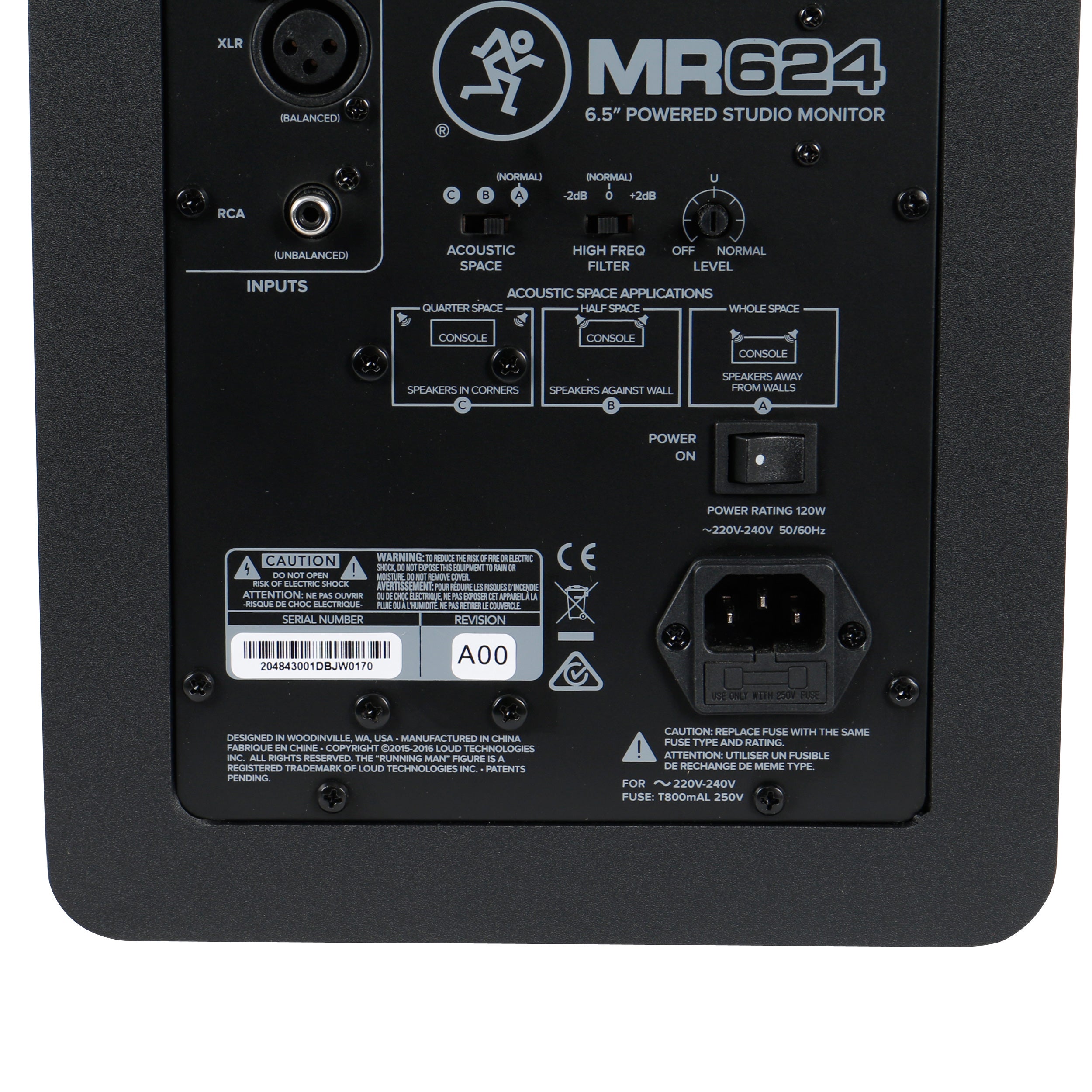 Mackie MR624 actieve studiomonitor (per stuk)