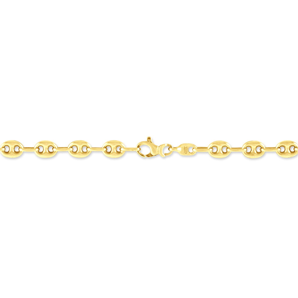 Bracelet Maille Dami Maille Grain De Café Or Jaune