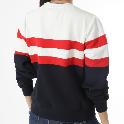 Sweat Crewneck Femme Celina Bleu Marine Blanc