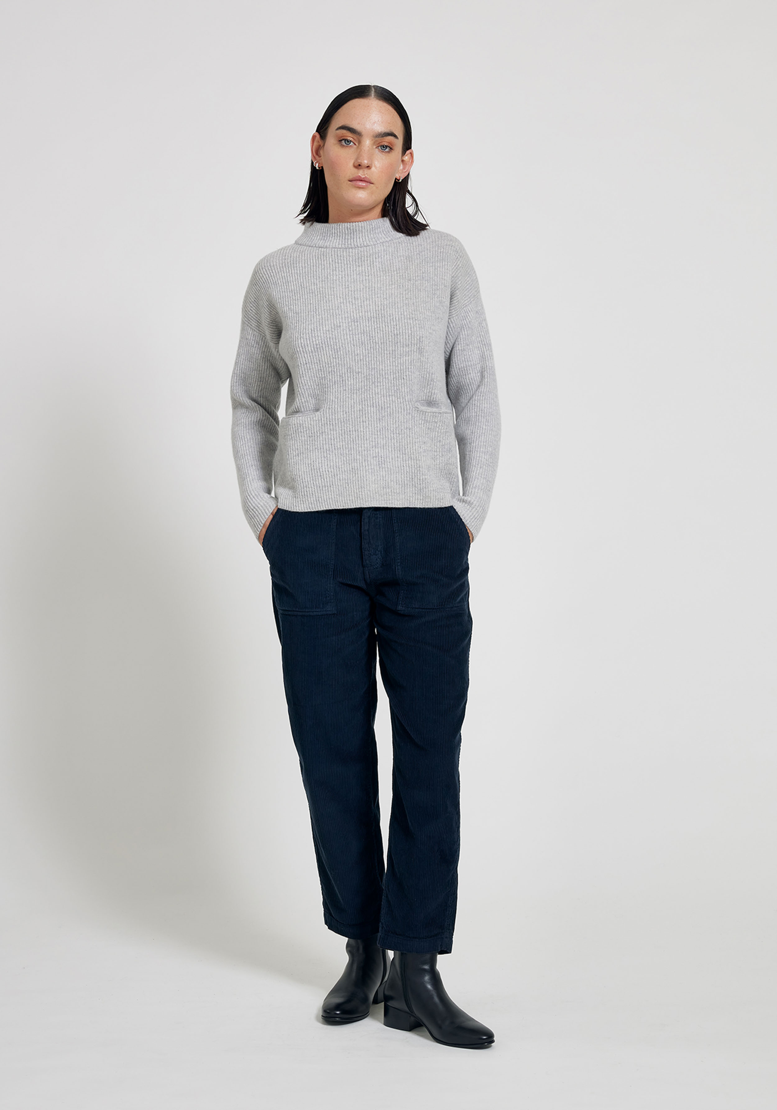 Maska Cord-Hose Ruth Ink Blue