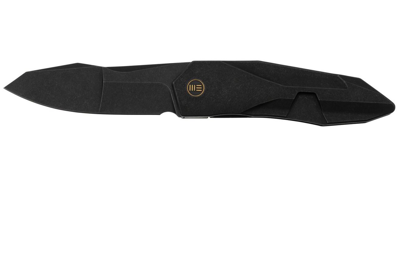 WE Knife Solid WE22028-1, CPM-20CV, Black Titanium, zakmes