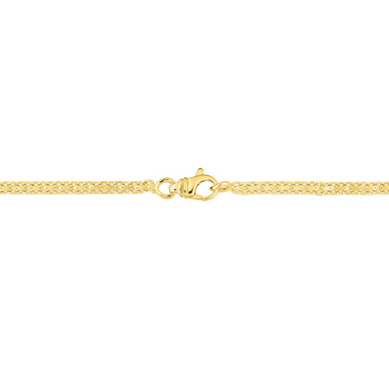 Bracelet femme 18 cm - Maille Bismarck - Or 18 Carats - Largeur 2.4 mm