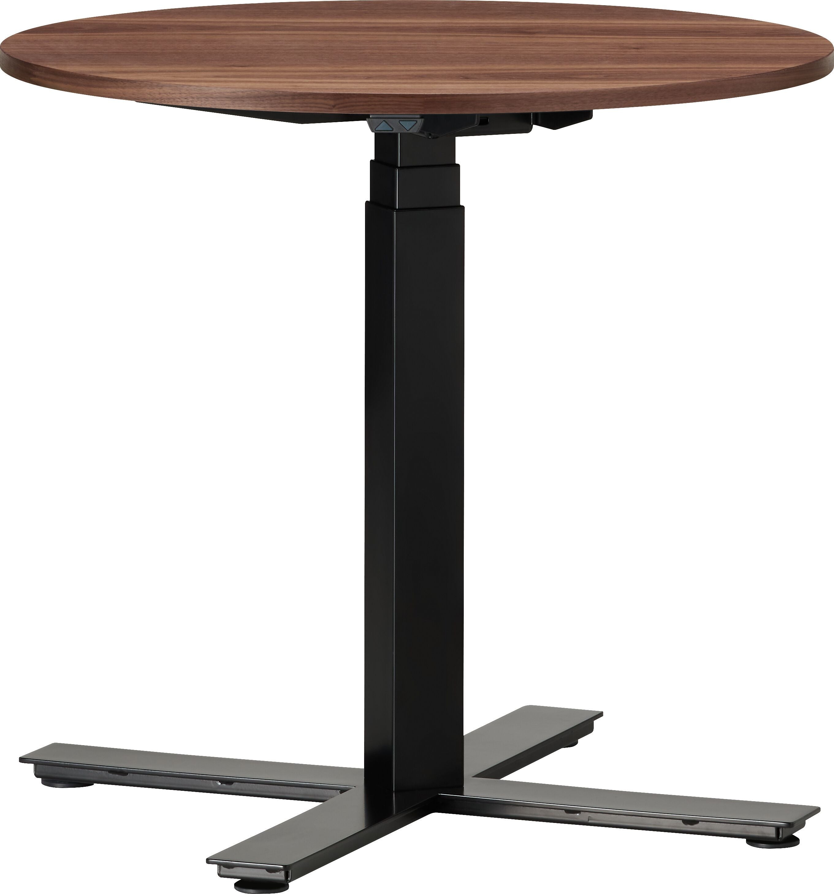 FLEXCUBE Besprechungstisch höhenverstellbar - Nussbaum / H: 62.5 cm