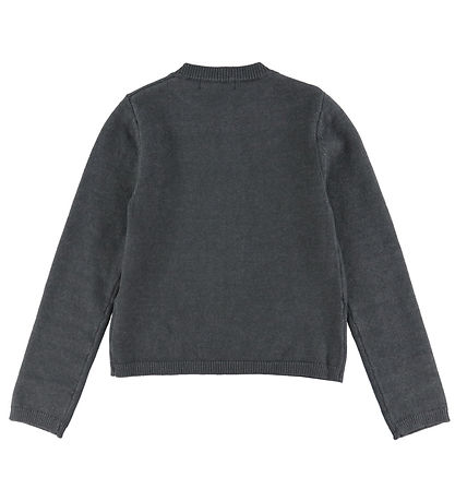 Hound Cardigan - Strick - One Knopf - Dark Grey Melange